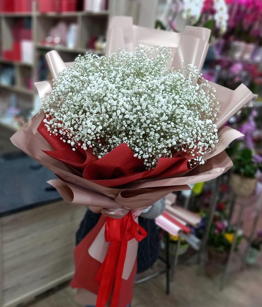 Букет Белые хлопья в Хатукае Букет цветов из: Гипсофила в Хатукае
