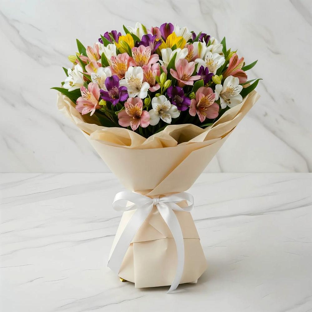 Букет цветов из: Альстромерии в Хатукае