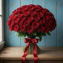 Букет Красные розы Блэк Меджик в Хатукае