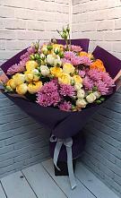 Букет цветов из:  Хризантемы и Розы в Хатукае