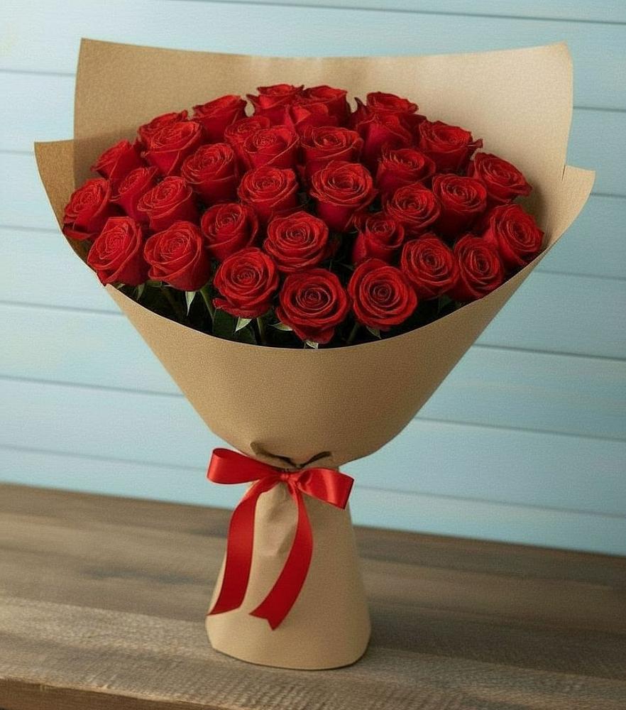 Букет Красные розы Милано в Хатукае