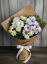 Букет цветов из:  Хризантемы и Розы в Хатукае