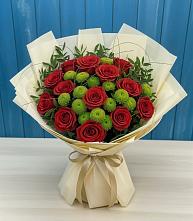 Букет цветов из:  Розы и Хризантемы в Хатукае