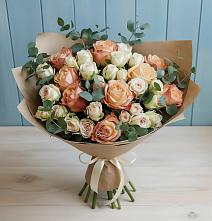 Букет цветов из:  Альстромерии и Розы #REPLACE_PRED# Хатукае